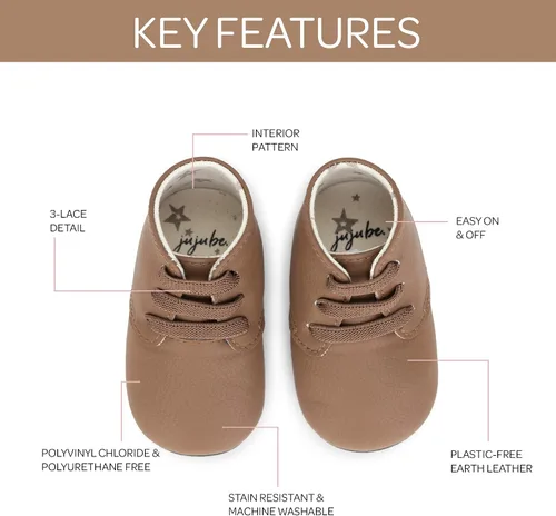 Vista 3 de JuJuBe Eco Steps - Chukka Boots for Babies & Infants - Machine Washable Vegan Leather Baby Shoes