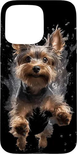 Vista 31 de Funda submarina para iPhone 16 Yorkshire Terrier buceo para perros