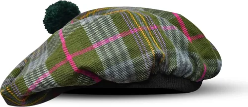 Vista 27 de Sombrero escocés Tam o Shanter Gorro escocés Tartan P.V Tartan (poliviscosa) Mezcla de lana con pompón Talla única para todos.
