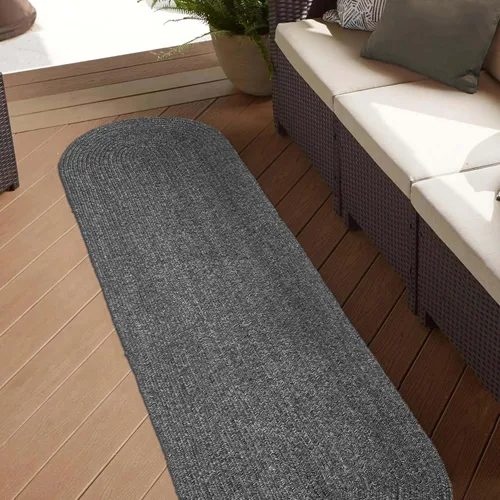 Vista 74 de Superior Alfombra de área para interiores y exteriores, decoración de suelo trenzada reversible para sala de estar, cocina, patio, porche delantero