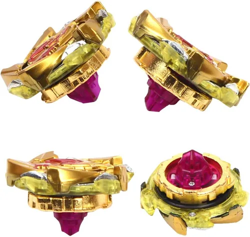 Vista 6 de Juego de 8 piezas Burst Gyros Battling Top Battle Burst de alto rendimiento, amarillo
