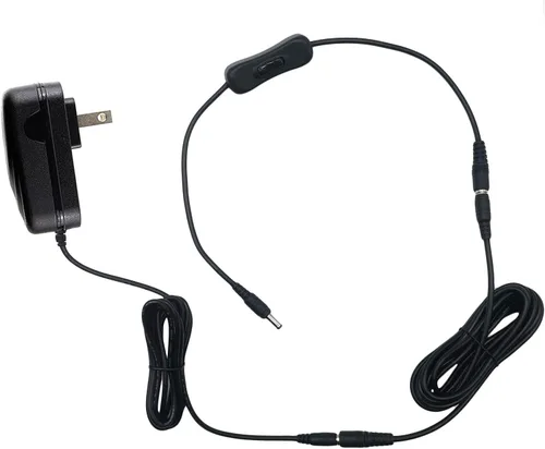 Vista 2 de MyVolts 9V Power Supply Adaptor Compatible with Casio CTK-451 Keyboard - US Plug - with Extension and Inline Switch