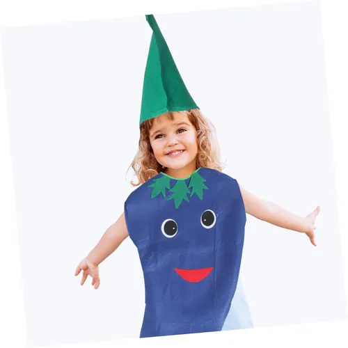Vista 8 de Holibanna 5 Sets Eggplant Costumes vegetable costume costume ' costumes ' party supplies children vegetables costume child costume Cosplay Kit Party