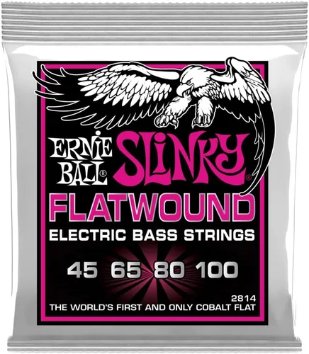 Vista 7 de Ernie Ball Extra Slinky Flatwound - Cuerdas de guitarra bajo, calibre 40-95 (P02815)