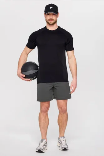 Vista 83 de Fabletics The One - Pantalón corto para hombre (forro), entrenamiento, natación, ligero, de secado rápido, bolsillo con cremallera, tejido elástico