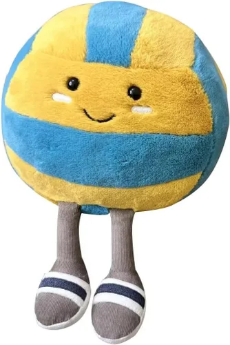 Vista 12 de Linda Almohada de Béisbol Suave Animal de Peluche de Béisbol Almohadas Deportivas, 17.7" Regalos de Juguete de Peluche Únicos para Adolescentes