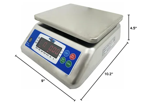 Vista 7 de Liberty S-IDS02 - Báscula de mesa de acero inoxidable totalmente lavada, báscula digital multifunción de alta precisión para cocina, impermeable