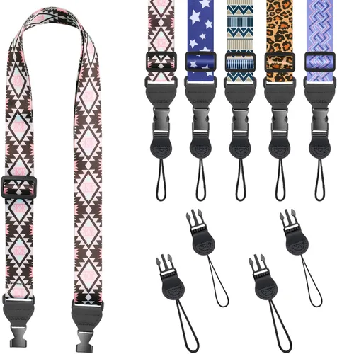 Vista 25 de FIEIL Correa de hombro ajustable, correa de nailon para cámara, cómoda correa para el cuello para iPad, tableta de teléfono celular, cámara, laptop