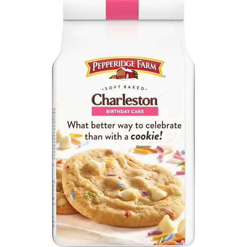 Vista 6 de Pepperidge Farm Charleston - Galletas para pastel de cumpleaños, 8 galletas horneadas suaves, bolsa de 8.6 onzas