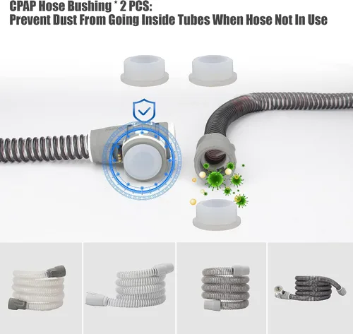 Vista 7 de Soporte de tubo de manguera CPAP, gancho de abrazadera para levantador, kit de almacenamiento de mesita de noche, estructura de metal, fuerte, 5.6