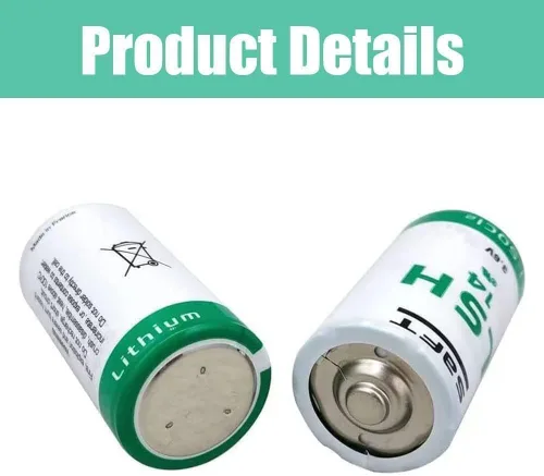 Vista 3 de (1 cuenta) LSH14 3.6V 5800mAh batería de litio Formato C PLC para SAFT LSH14 batería