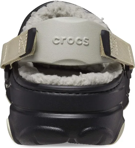 Vista 2 de Crocs - Zuecos unisex para adultos, todo terreno, con forro y correa de talón ajustable Negro
