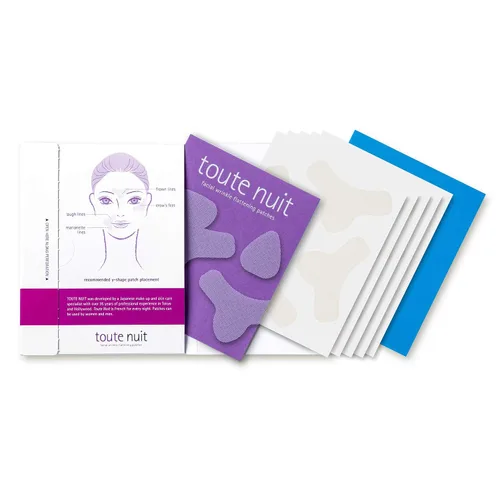 Vista 6 de Toute Nuit - Parches antiarrugas, cinta facial, forma de Y, evita líneas fruncidas, frente y alrededor de los labios, 20 parches