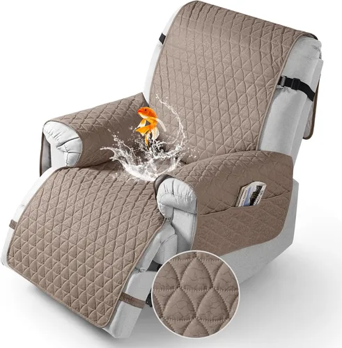 Vista 14 de TAOCOCO Funda para Sillón Reclinable 100% Impermeable - Funda para Sillón Reclinable con Gránulos Antideslizantes, Fundas para Sillas Reclinables