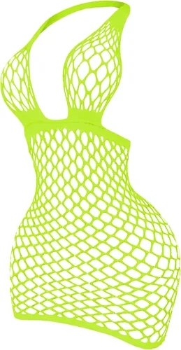 Vista 9 de SweatyRocks Vestido de lencería sexy de malla para mujer, lencería tipo Negro