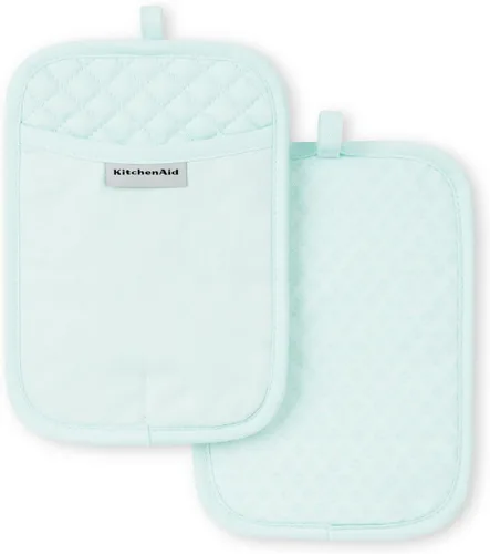 Vista 15 de KitchenAid Juego de 2 soportes para ollas asteroides, cielo aguamarina, 7 x 10 pulgadas