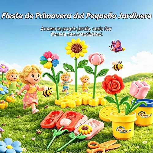 Vista 5 de Yositochuan Juego de masa de flores para niños de 3, 4, 5, 6, 7, 8