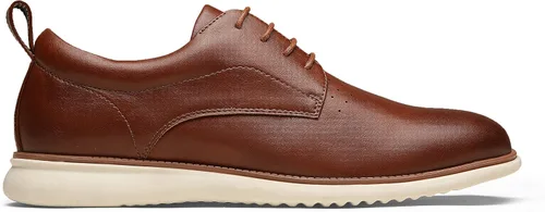 Vista 3 de Jousen Zapatos de vestir para hombre, estilo Oxford, informales, retro, clásicos, cómodos, formales, Derby, de negocios, para hombre