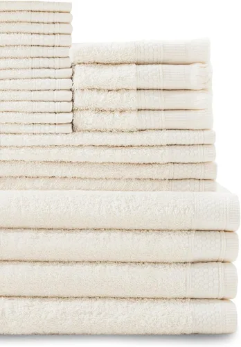 Vista 12 de Baltic Linen Juego de toallas de 100 % algodón, 4 toallas de baño, 4 toallas de mano, 4 puntas de los dedos con flecos, 12 toallas pequeñas