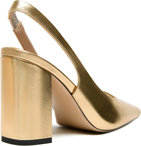 Vista 7 de Zapatos de vestir de tacón alto para mujer, con puntera cuadrada, sexy, cómodos, con puntera cuadrada, de 3.5 pulgadas