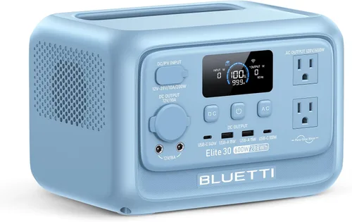 Vista 14 de Generador solar BLUETTI Elite 30 V2 con panel solar de 100W incluido 288Wh