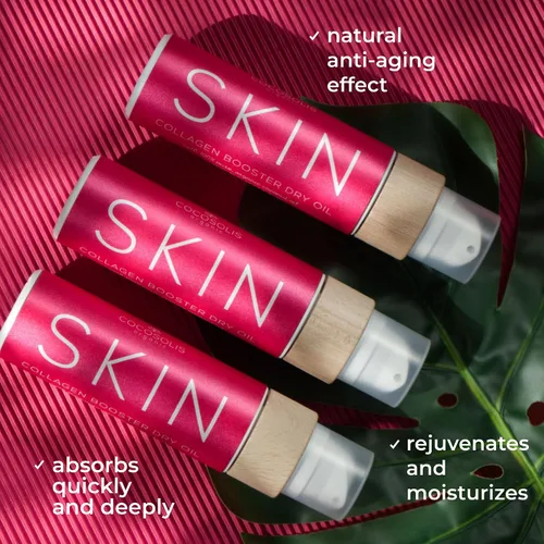 Vista 5 de COCOSOLIS SKIN Collagen Booster Bio Oil - Loción de colágeno antienvejecimiento para tensar la piel con rosa mosqueta y aceites esenciales - Aceite