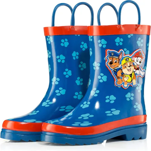 Vista 5 de Nickelodeon Botas de lluvia de goma impermeables con estampado de personajes de Paw Patrol para niños (niños pequeños)