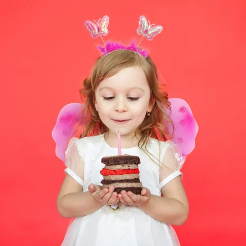Vista 3 de TENDYCOCO Disfraz de alas de hada, alas de hada, tutú, diadema para niñas de 3 a 8 años, disfraz de princesa de maza