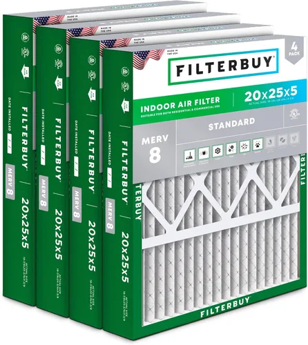Vista 11 de Filterbuy Filtro de aire MERV 8 Essential Dust & Allergy Defense de 10 x 17 x 2 pulgadas (paquete de 4), filtros exteriores plisados electrostáticos