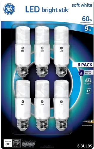 Vista 5 de Foco de LED Bright Stik 9 W de GE, intensidad no regulable, 2700 K, 6
