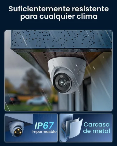 Vista 8 de REOLINK Cámara de seguridad CX820 ColorX PoE, 4K UHD, visión nocturna a color real, súper apertura F1.0, sensor de imagen de 1/1.8'', tecnología