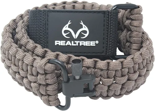 Vista 5 de Realtree Paracord - Eslinga tradicional de 2 puntos para pistola ajustable 550 con giro y adaptador. Eslinga para exteriores con licencia oficial.