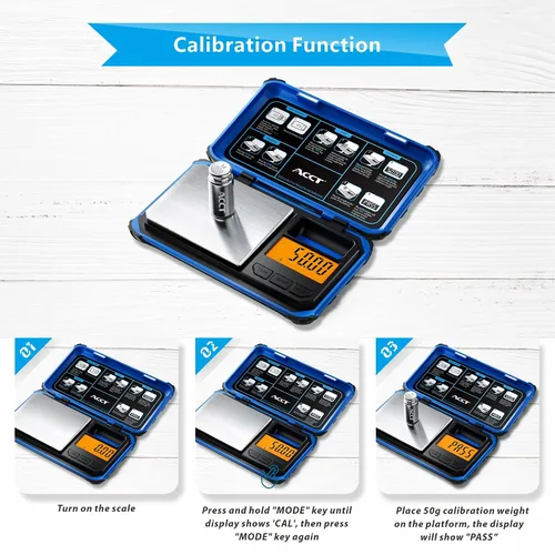 Vista 7 de Báscula de bolsillo de precisión, 200 gx0.0.04 oz escala de gramos de joyería Báscula digital para alimentos con pantalla LCD, conversiones de 6