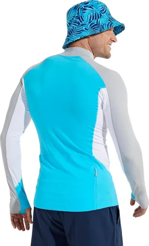 Vista 6 de Coolibar UPF 50+ Point Break Rash Guard para hombre, protección solar
