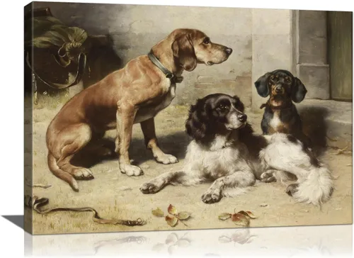 Vista 14 de Lienzo decorativo para pared, diseño de gatos divertidos, impresión de animales de granja, pintura de recital de gatitos, obra de arte enmarcada