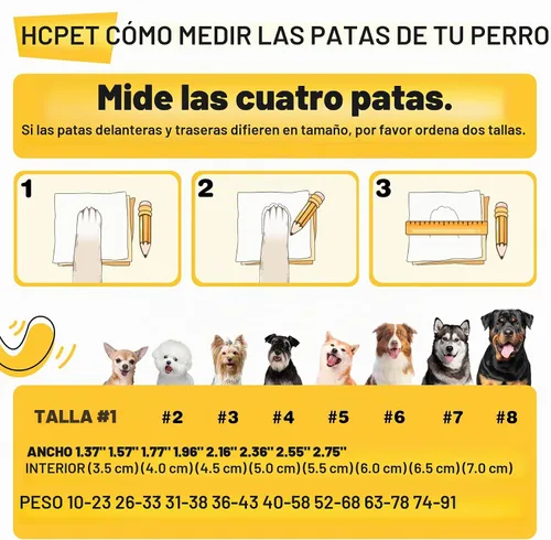Vista 2 de Hcpet - Zapatos para perros, para perros grandes, botines transpirables para perros pequeños y medianos, botas antideslizantes para perros Verde