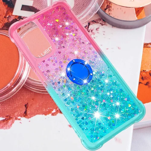 Vista 7 de Funda para teléfono Xiaomi Redmi Note 11S, funda para Redmi Note 11 4G, brillante efecto arena movediza TPU parachoques con cuatro esquinas cubierta