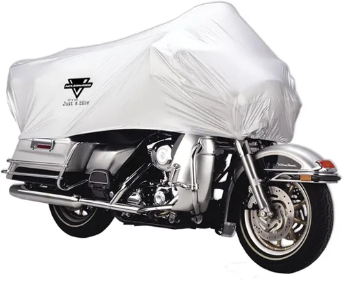 Vista 4 de Cubierta media de motocicleta, para todo tipo de clima, 100% impermeable, costuras selladas, UV-2000, con bolsa de almacenamiento, de Nelson-Rigg