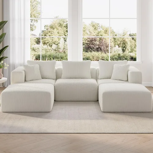 Vista 49 de Novilla - Sofá biplaza modular de 70.8 pulgadas, sofá modular de espacio pequeño, moderno sofá de nube con soporte Smarts Coil®, sofá seccional sin