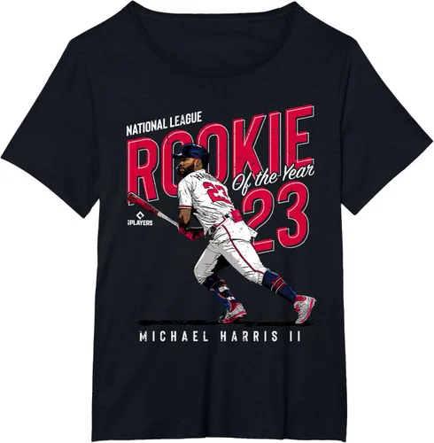 Vista 10 de Camiseta Rookie of the Year Michael Harris II Atlanta MLBPA, Negro