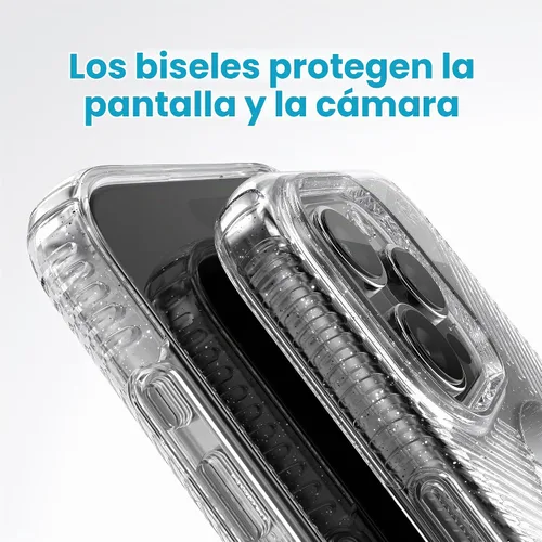 Vista 6 de Speck Funda para iPhone 15 Pro Max – ClickLock con bloqueo antideslizante, diseñada para MagSafe, agarre de protección contra caídas – Funda