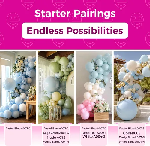 Vista 257 de Bezente Globos Naranjas de Látex para Fiestas - Paquete de 150 Globos de Helio Naranjas Mate Pequeños de 5 Pulgadas para Decoraciones de Fiestas