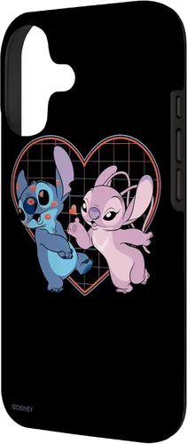 Vista 2 de Disney Lilo and Stitch Angel Heart Kisses - Carcasa para iPhone 17