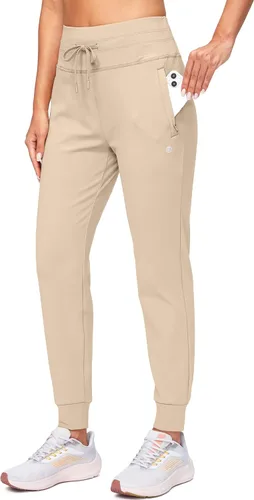 Vista 7 de G Gradual Pantalones deportivos con forro polar para mujer, de cintura alta, resistentes al agua, térmicos, para invierno, correr, senderismo