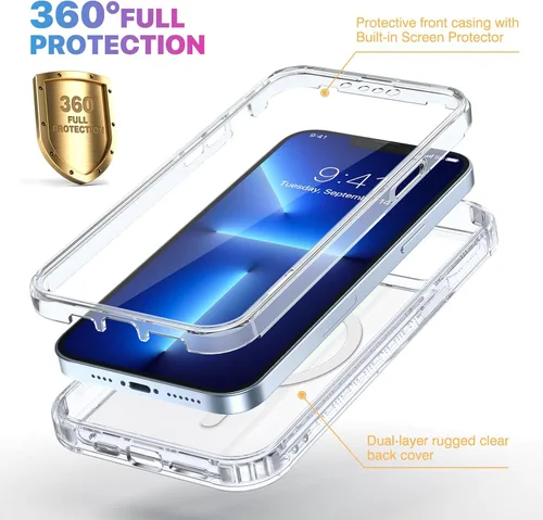 Vista 958 de DIACLARA - Funda transparente compatible con iPhone XR 6.1 pulgadas 2018