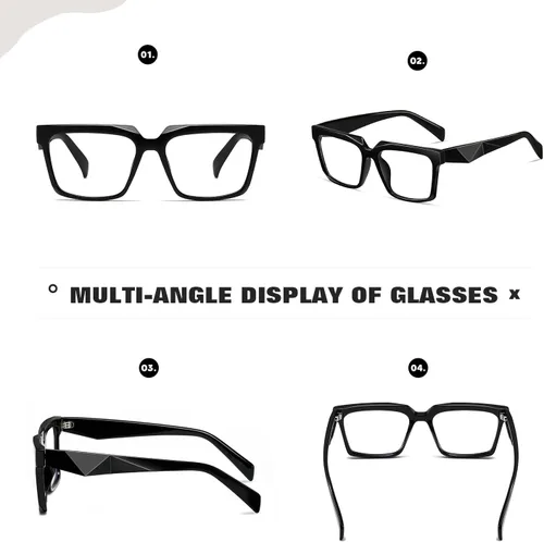 Vista 5 de Gafas de luz azul de gran tamaño para mujeres y hombres, ideales para el trabajo, juegos, televisión, protección UV antifatiga ocular
