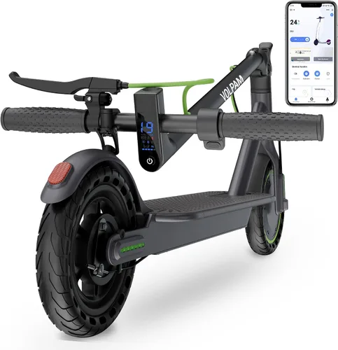 Vista 11 de Electric Scooter,350/500W Powerful Motor,15-28 Miles Long Range,Dual Braking System,19/22 Mph Speed,8.5/10" Foldable E Scooter with Solid Tires