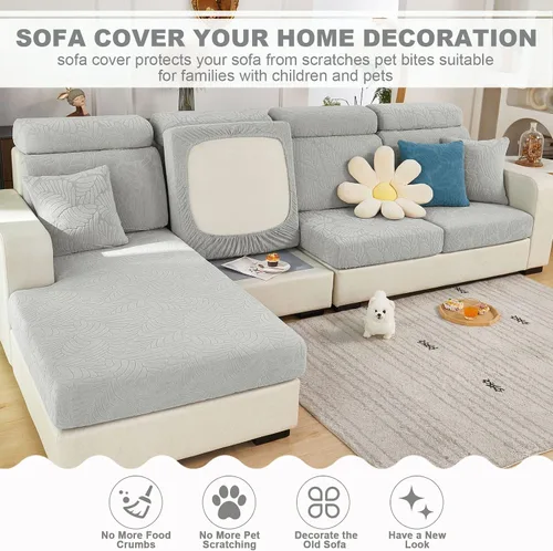 Vista 4 de Beacon Pet Funda universal para sofá 2024, fundas de cojín elásticas resistentes al desgaste, fundas de sofá mágicas, protector de muebles