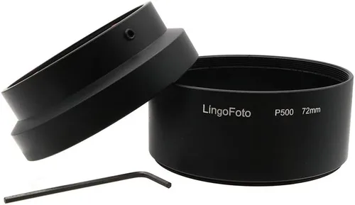 Vista 8 de Tubo adaptador de metal de 2.835 in para Nikon Coolpix P500, tubo adaptador de filtro negro
