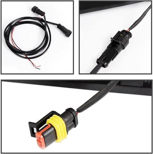 Vista 6 de G-PLUS Parachoques delantero de malla superior del capó parrilla con luces LED DRL de ventilación compatibles con Ford Mustang 2015-2017